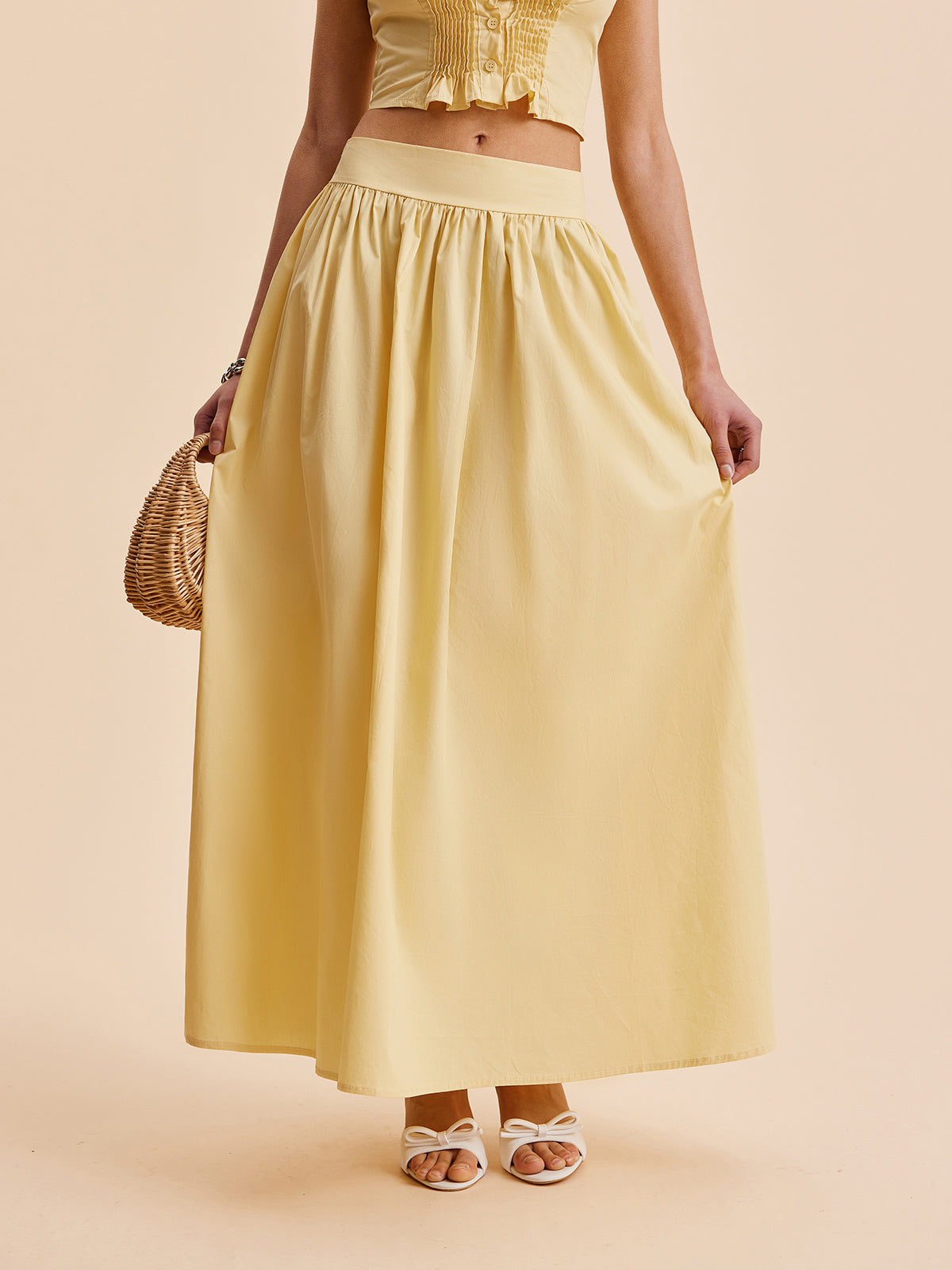 Fırfırlı Kırpılmış Etek Takımı