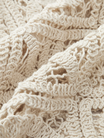 Yarı Şeffaf Lastikli Orta Bel Pantolon