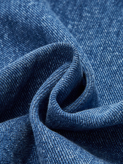 Kot Kemerli Önü Düğmeli Pileli Elbise