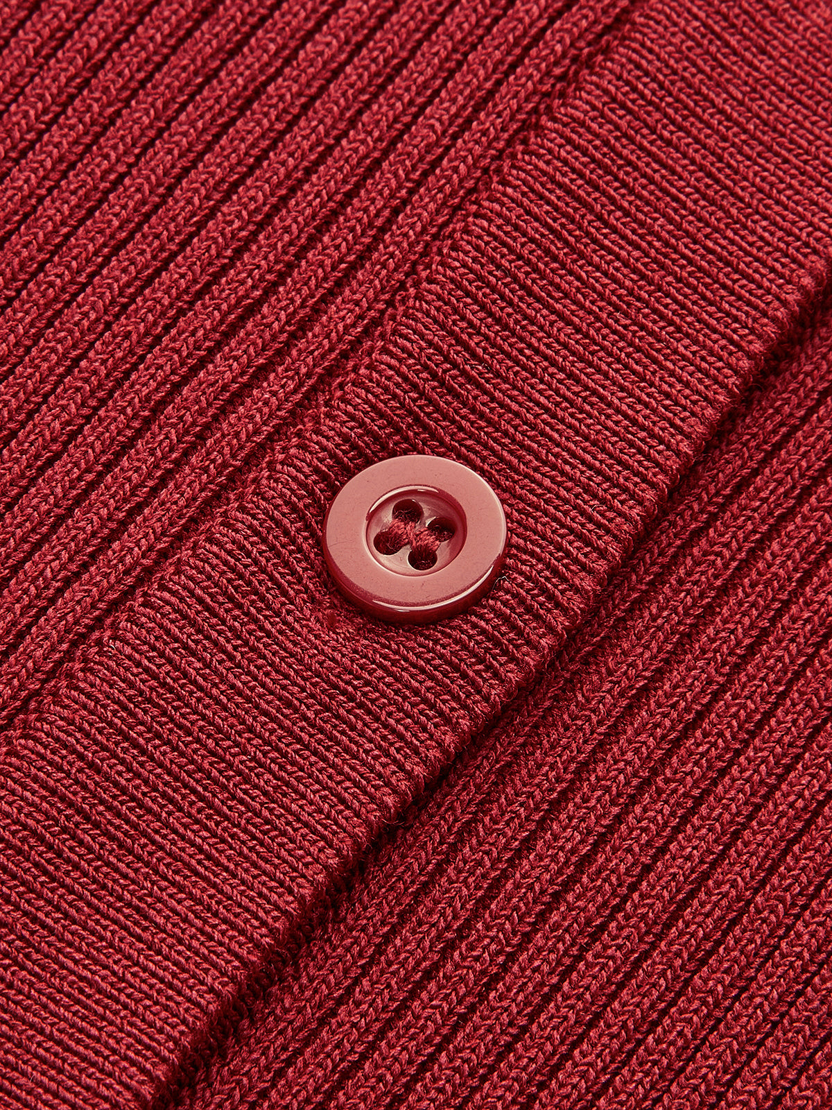 Kaburgalı Düğmeli İnce Hırka