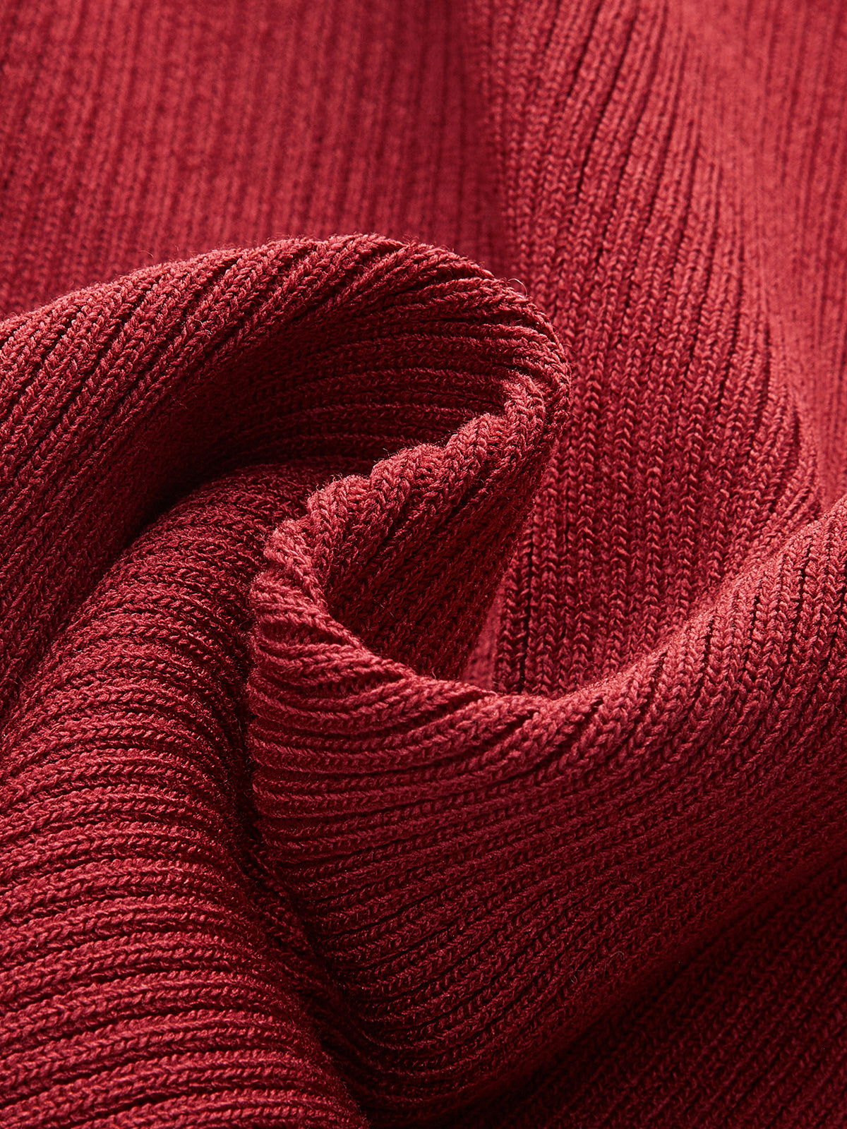 Kaburgalı Düğmeli İnce Hırka