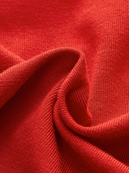 Asimetrik Yaka Kolsuz Jersey Üst