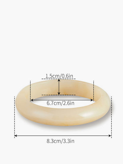Vintage Esintili Yarı Saydam Reçine Bileklik