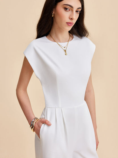 Kısa Kollu Düğmeli Sırtı Açık Tulum