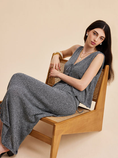 Uzun Örme Yelek Bağla