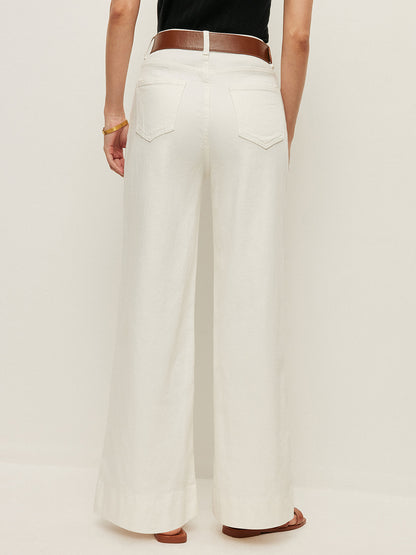 Cepli ve Kemerli Yüksek Bel Pantolon