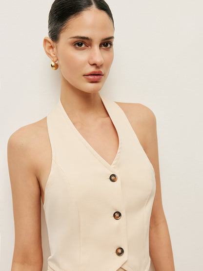 Pileli Etekli Yelek Takımı