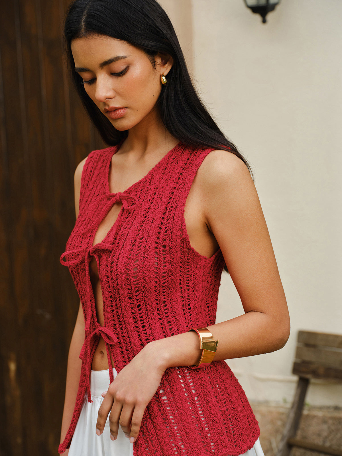 Geometrik Metal Manşet Bileklik