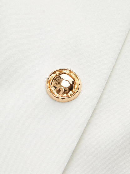 Düğme Detaylı Cepli Kemerli Üst