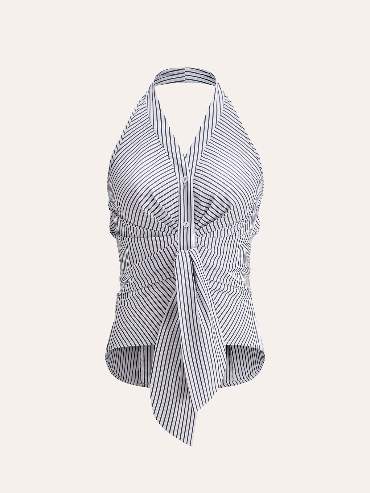 Çizgili Askılı Bağcıklı Üst