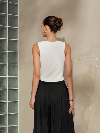 Narin Askılı Kısa Örgü Üst