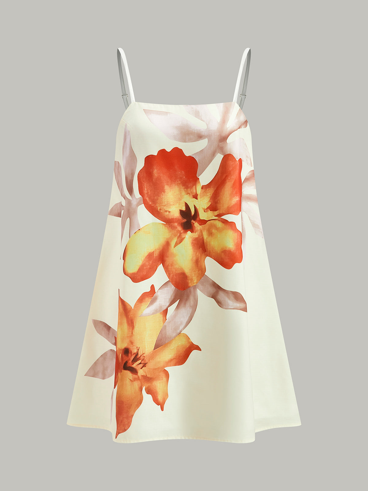 Boya Baskılı Büyük Boy Elbise