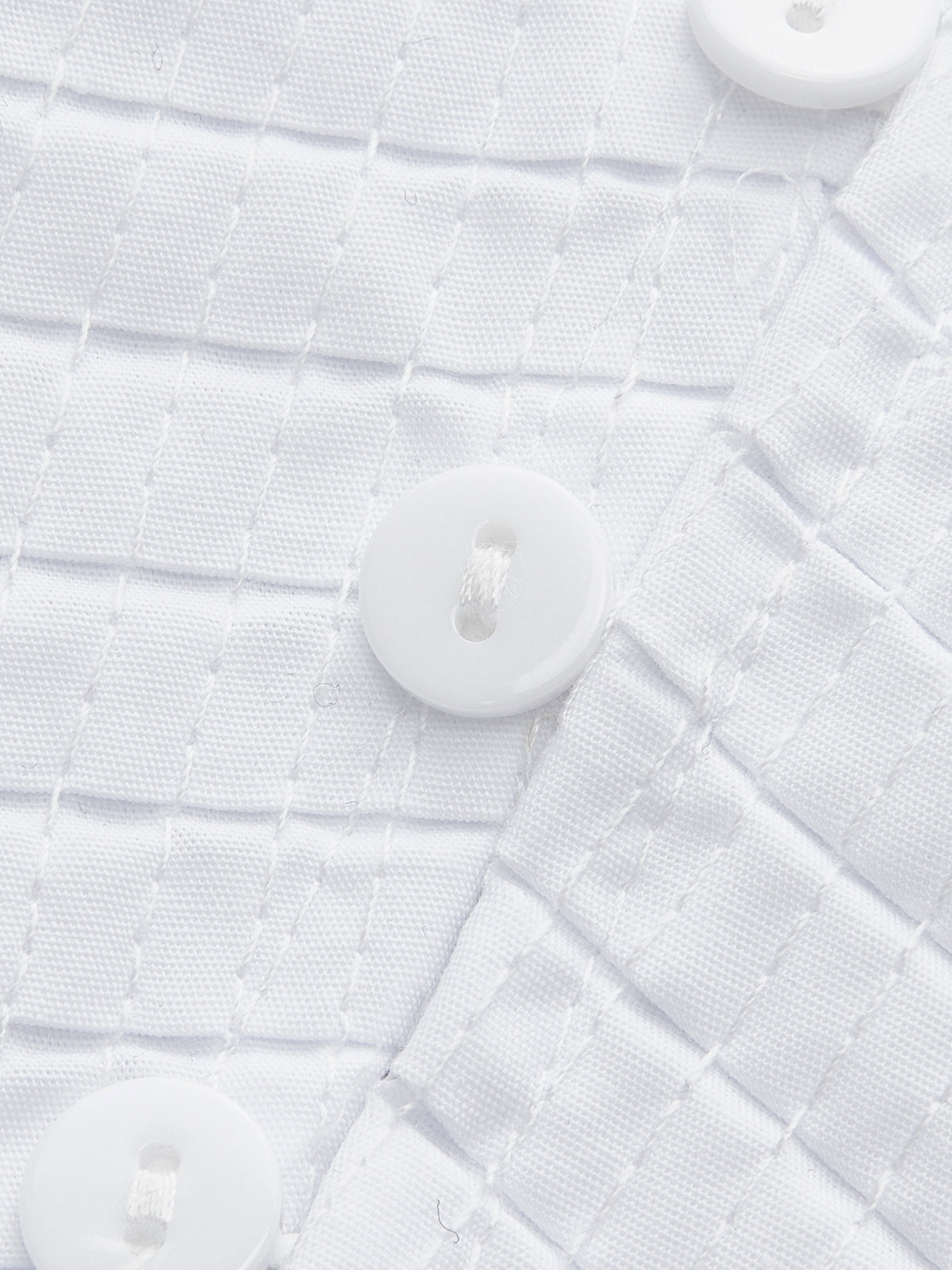 Pileli V Yaka Düğme Detaylı Üst