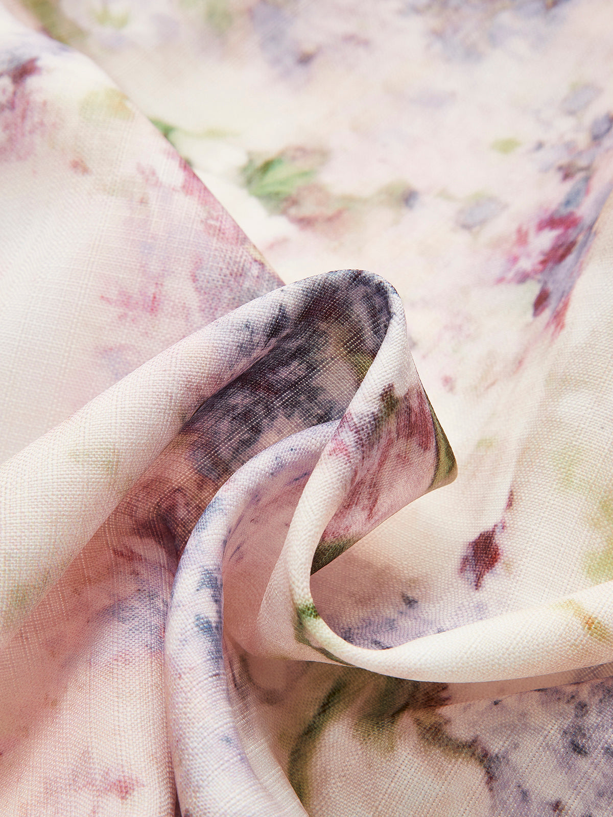 Kemerli Balon Kollu Çiçekli Elbise