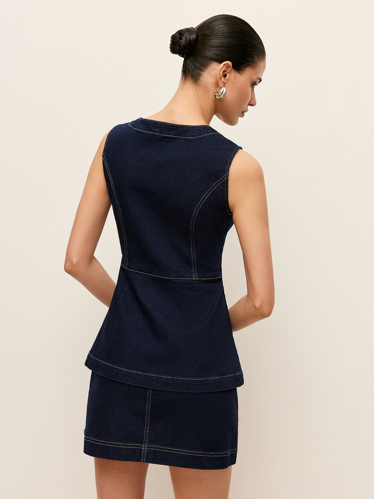 Cepli Kot Düğmeli Yelek