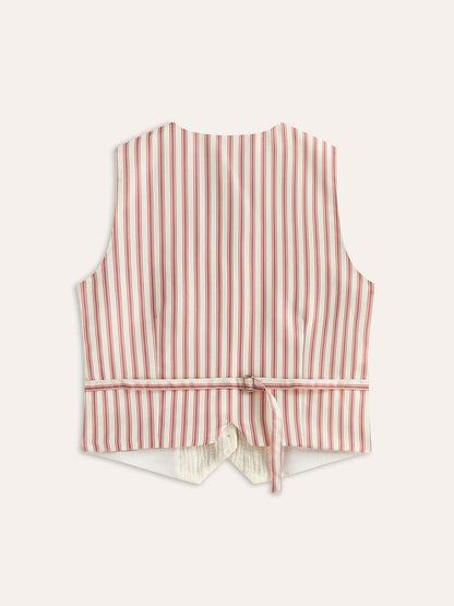 Kemerli Boho Desenli Yelek