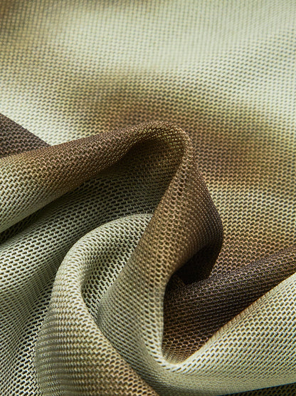 Boho Desenli File Elbise