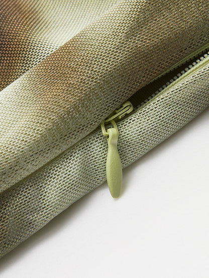 Boho Desenli File Elbise