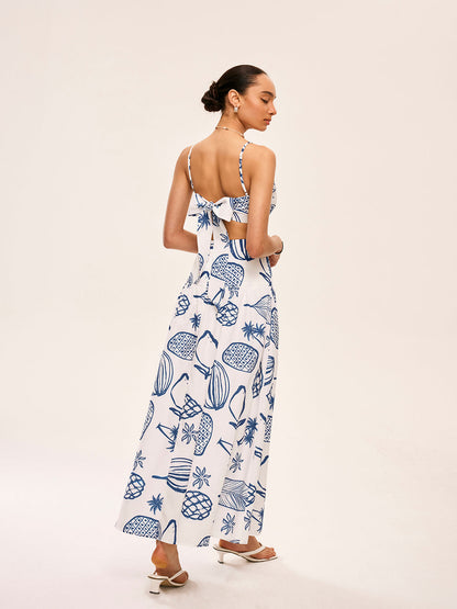 Etekli Baskılı Kırpılmış Üst Takım