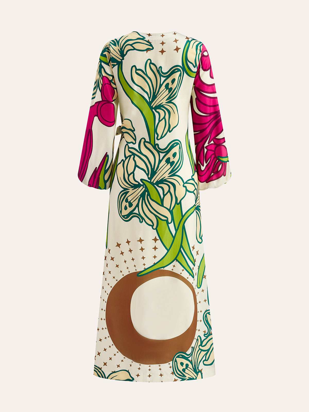 Bağcıklı Çiçekli Elbise