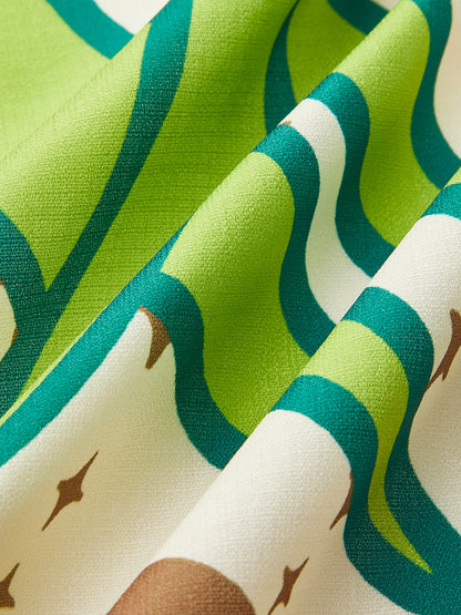 Bağcıklı Çiçekli Elbise