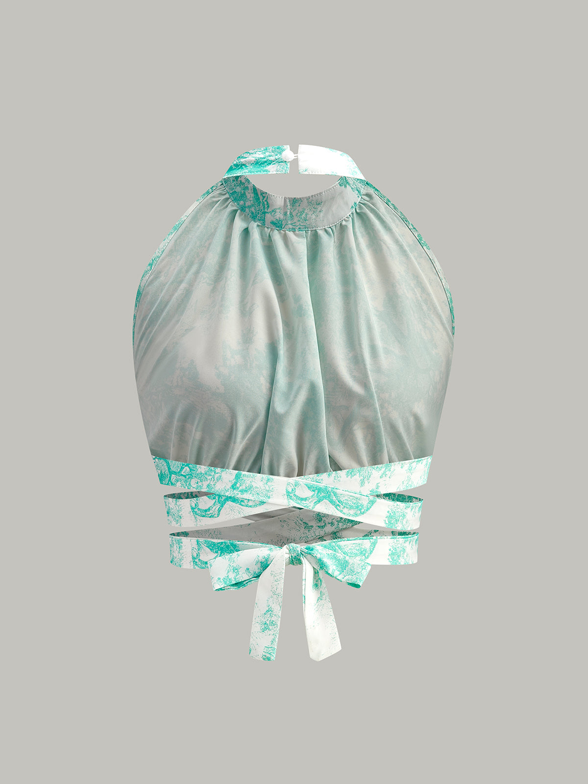 Halter Yaka Sırtı Açık Önü Düğmeli Etek Takımı