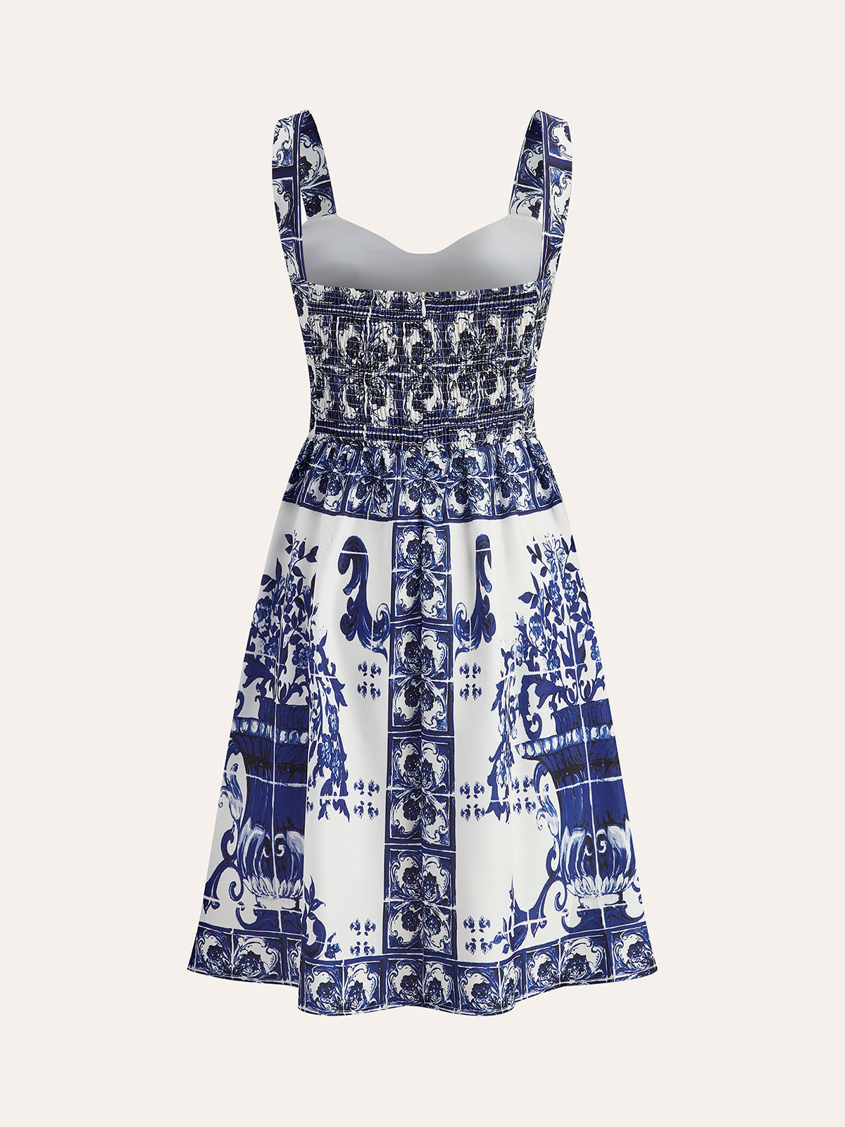 Boho Çiçek Desenli Volanlı Elbise