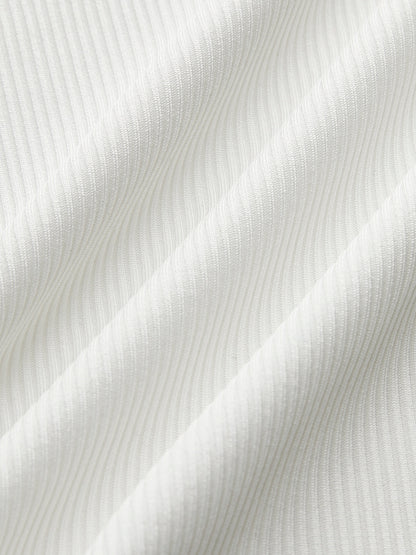 Metal Detaylı Kaburga Örgü Üst