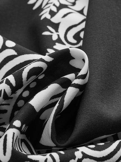 Fırfırlı Çiçek Desenli Tulum