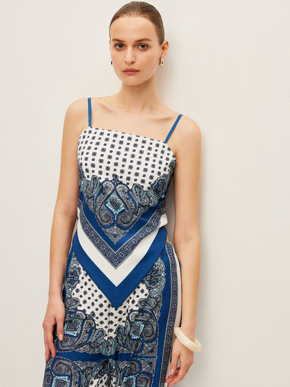 Sırt Bağlamalı Baskılı Pantolon Takımı