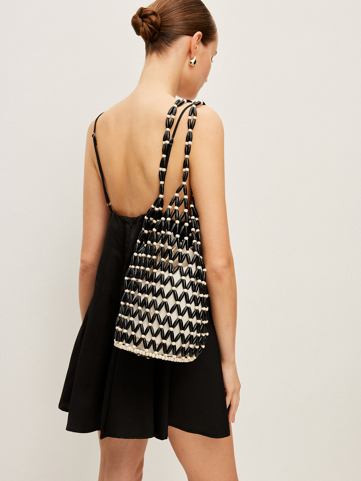 Dokuma Boncuklu Tote Çanta