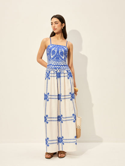 Ayarlanabilir Spagetti Askılı Fermuarlı Elbise