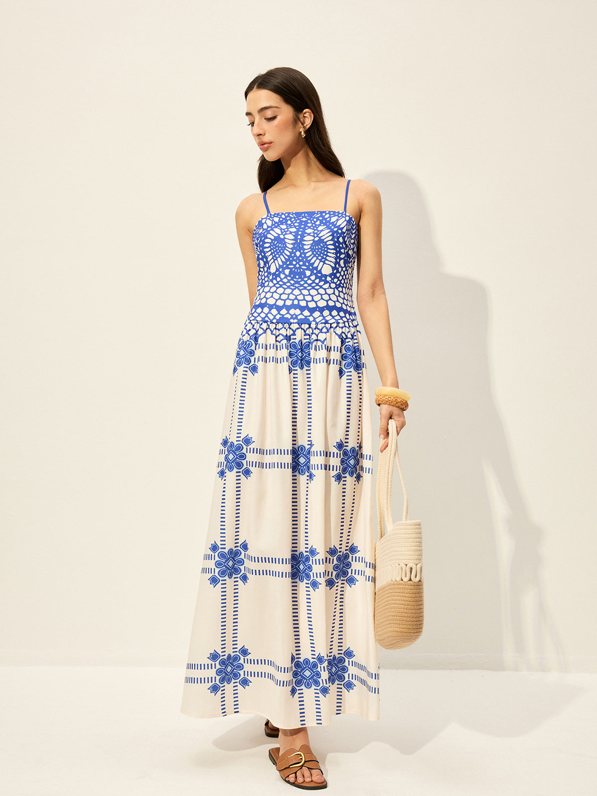 Ayarlanabilir Spagetti Askılı Fermuarlı Elbise