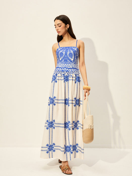 Ayarlanabilir Spagetti Askılı Fermuarlı Elbise