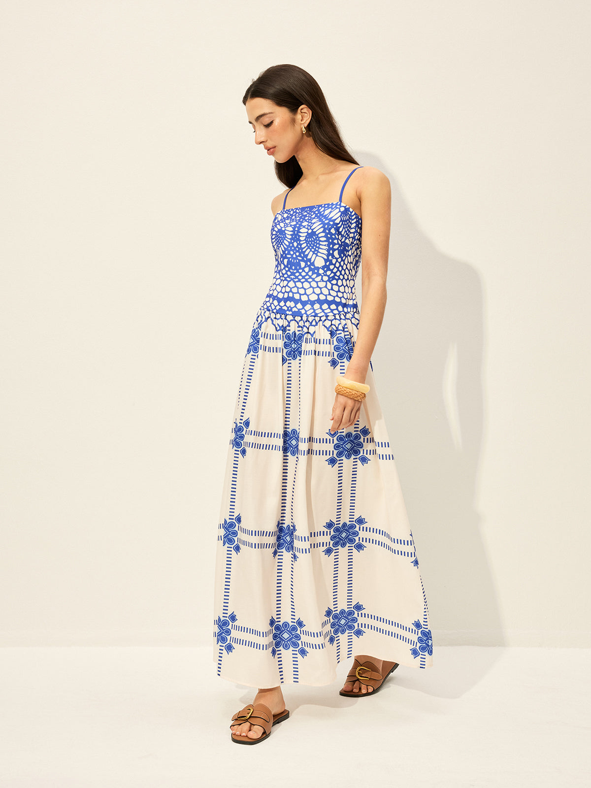 Ayarlanabilir Spagetti Askılı Fermuarlı Elbise