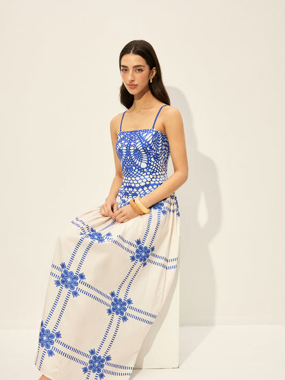 Ayarlanabilir Spagetti Askılı Fermuarlı Elbise