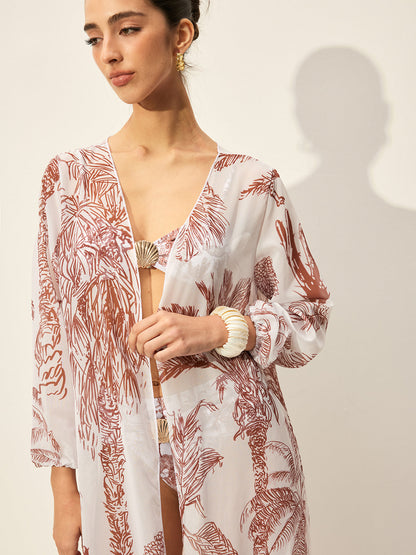 Çiçek Desenli Kapalı Etek