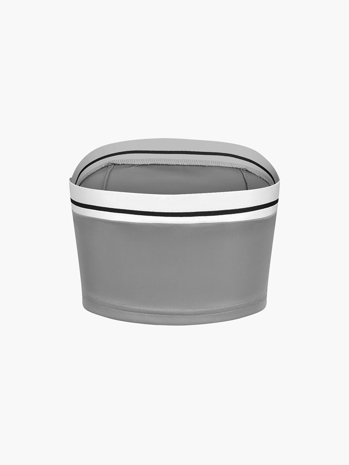 Tüp Üst İki Parça Kontrast Bel Pantolon Takımı