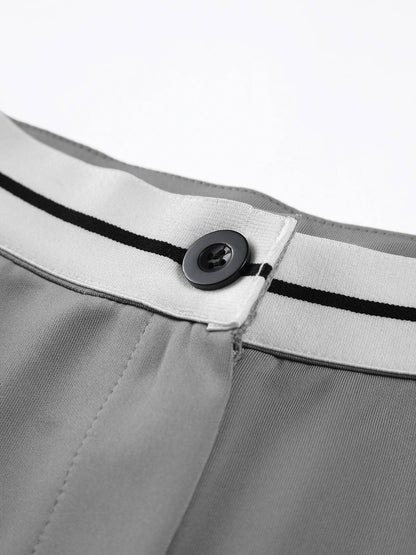 Tüp Üst İki Parça Kontrast Bel Pantolon Takımı