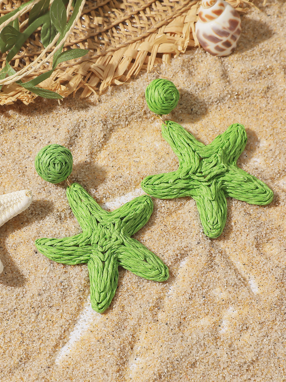 Yıldız Şeklinde Tığ İşi Küpeler