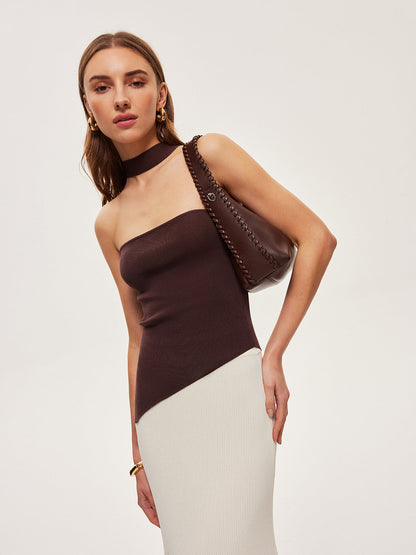 Halter Yaka Örgü Üst