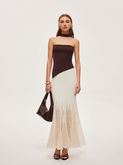 Halter Yaka Örgü Üst