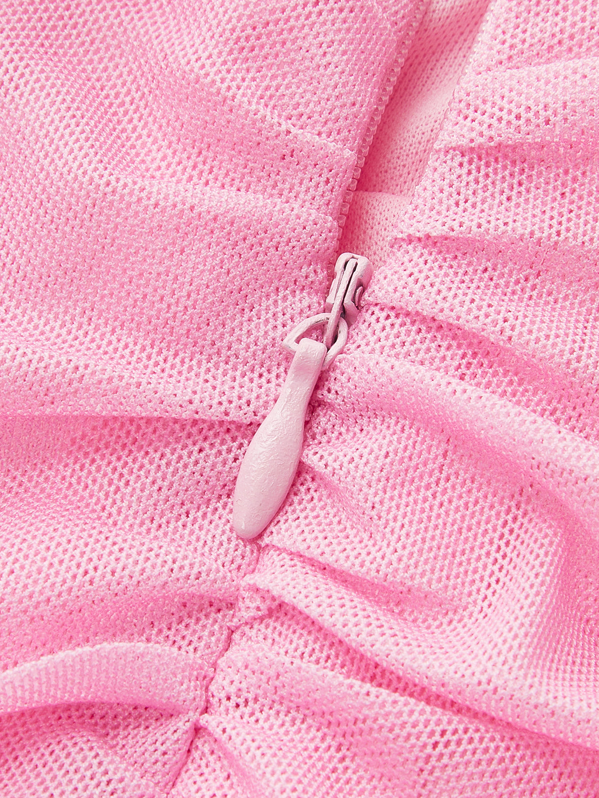 Renk Bloklu Degrade Askısız Büzgülü Fileli Bölünmüş Elbise