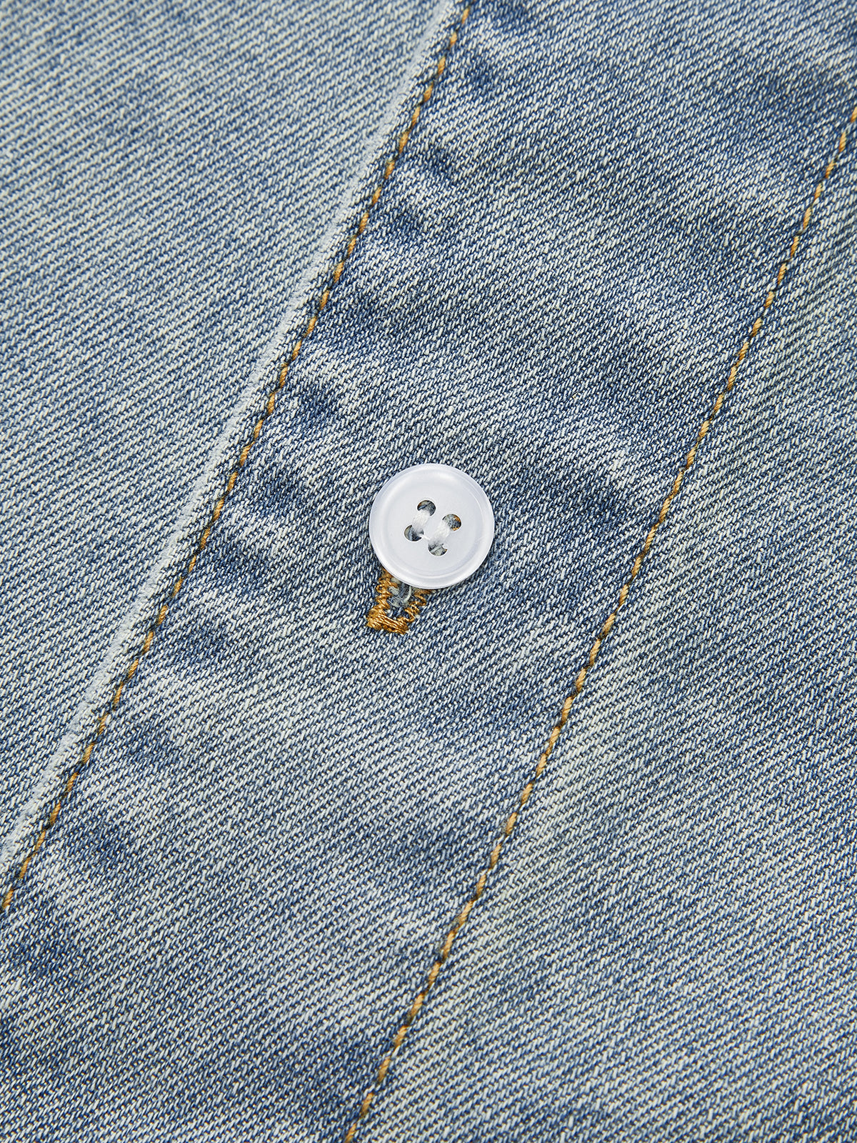 Asimetrik Yaka Kot Kısa Gömlek