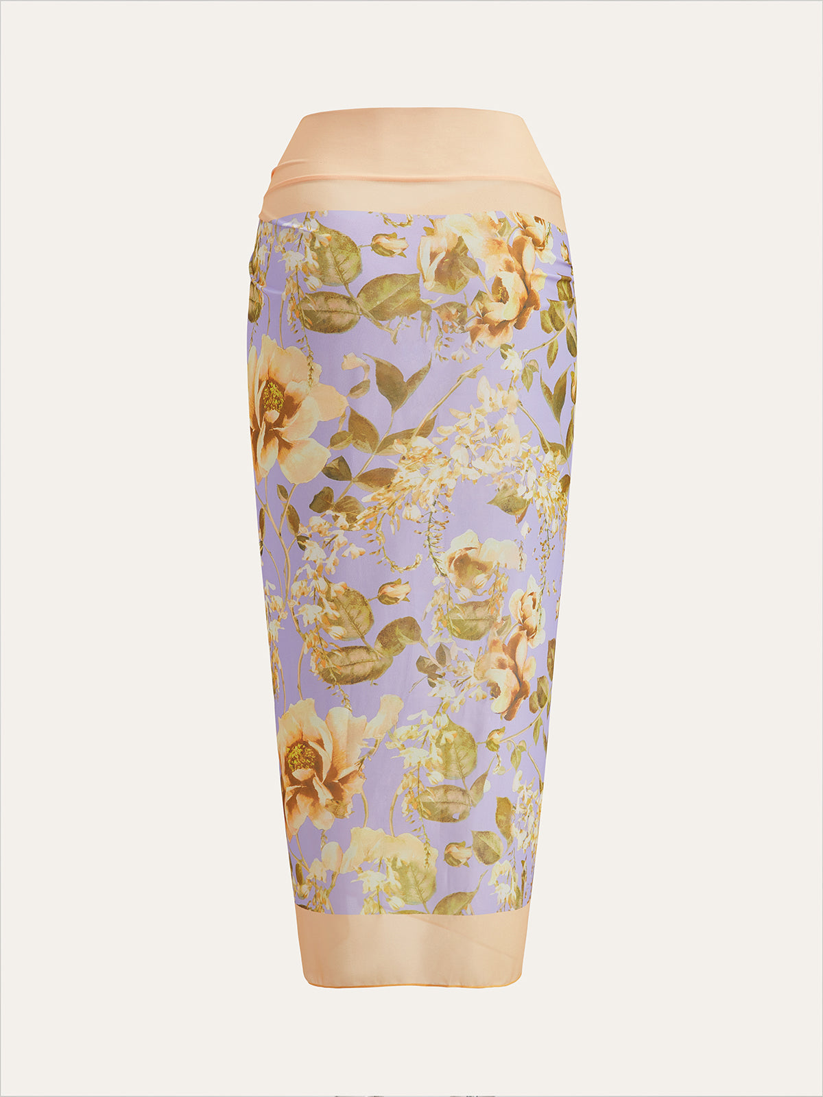 Çiçek Desenli Panel Bağlamalı File Örtü