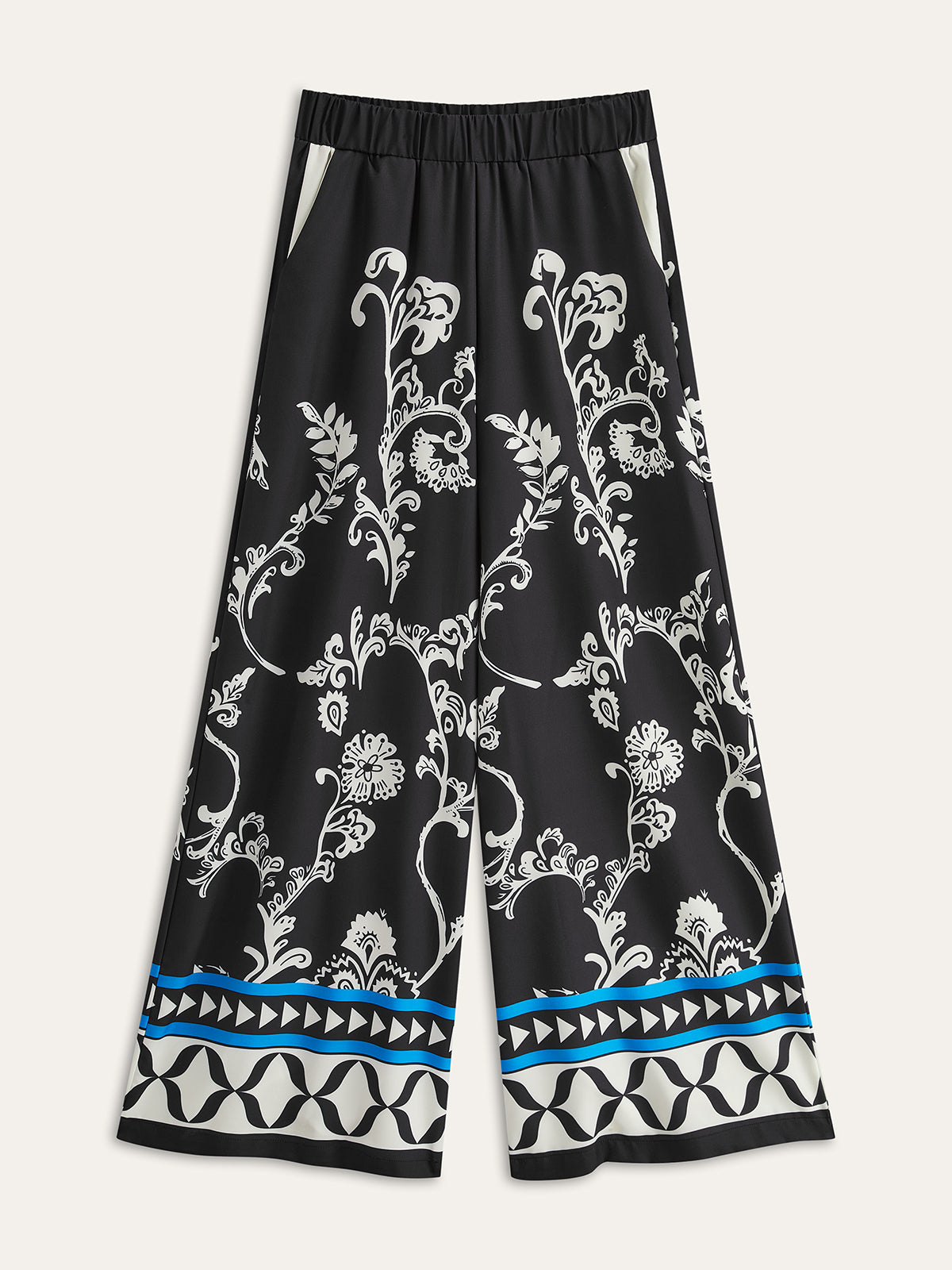 Büyük Boy Baskılı Yaka Pantolon Takımı