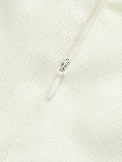 Çiçek Desenli Üç Parçalı Şort Takımı Kemerli