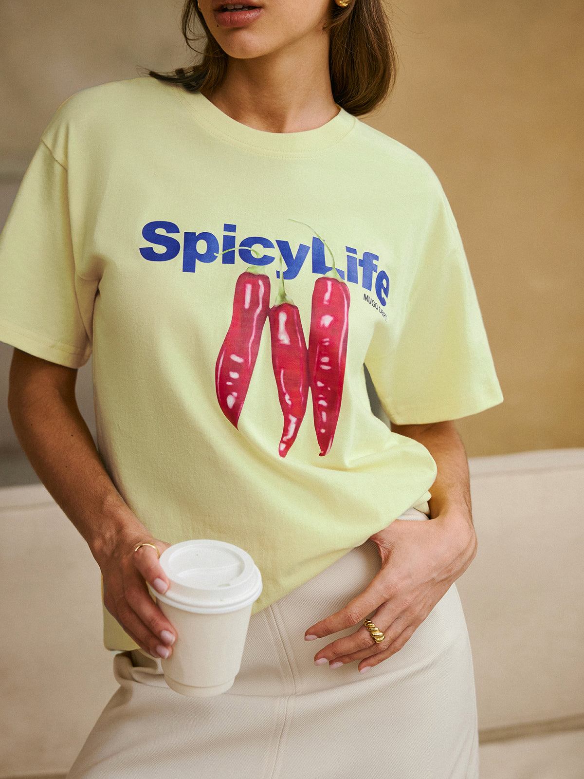 Pamuklu Baskılı Tişört