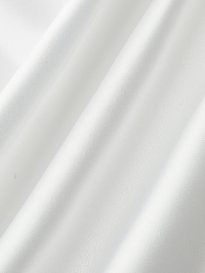 Uzun Kollu Açık Yaka Düğmeli Gömlek