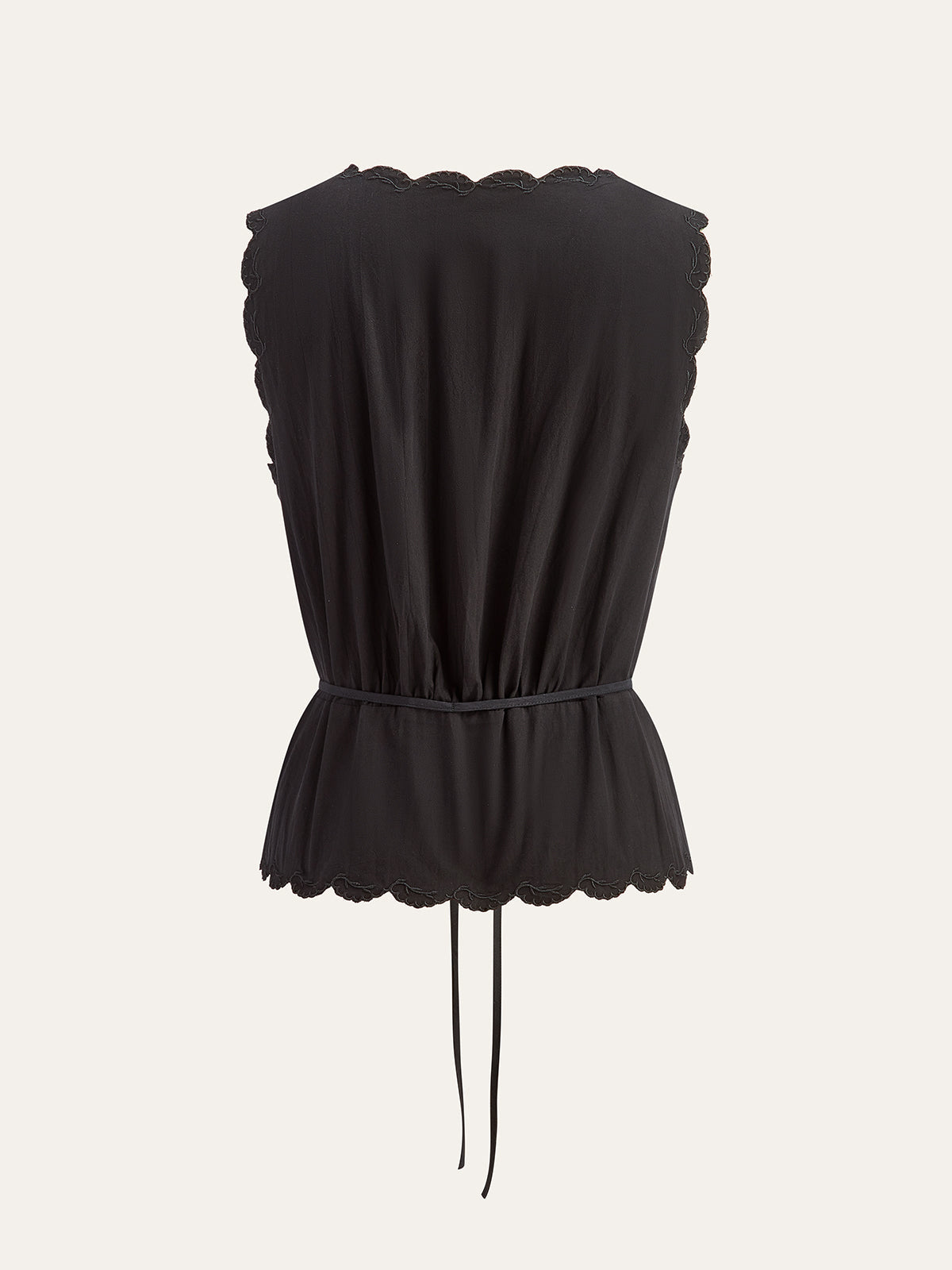 Dantel Kenarlı Taraklı Düğmeli Üst